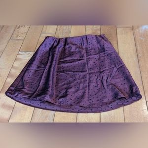 Abercrombie & Fitch - Maroon Polka Dot Skirt S